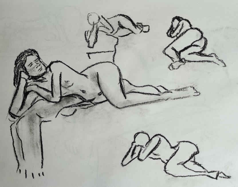 Quick Life Drawings | Conte